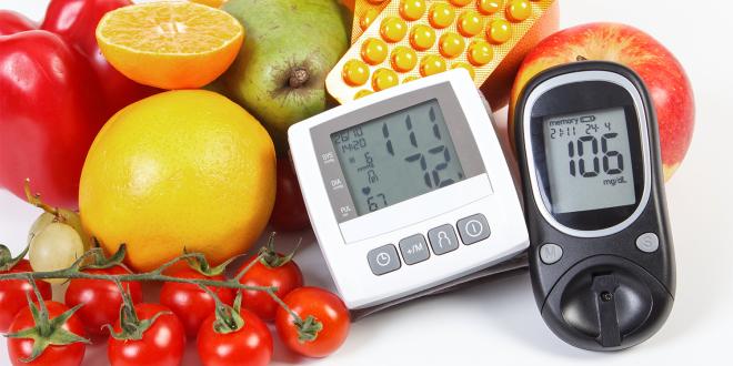 organic produce, glucose monitors, and blood sugar medication